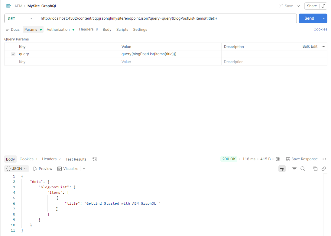 Postman test