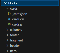 Typical repository structure