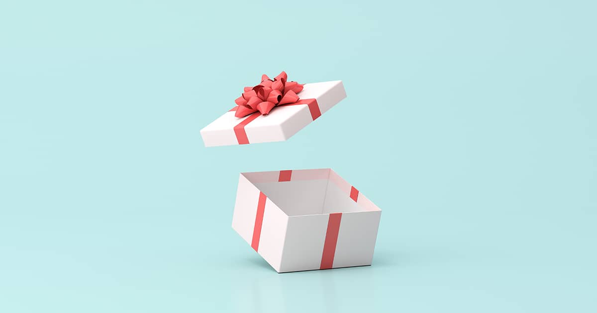 Gift representing what's new