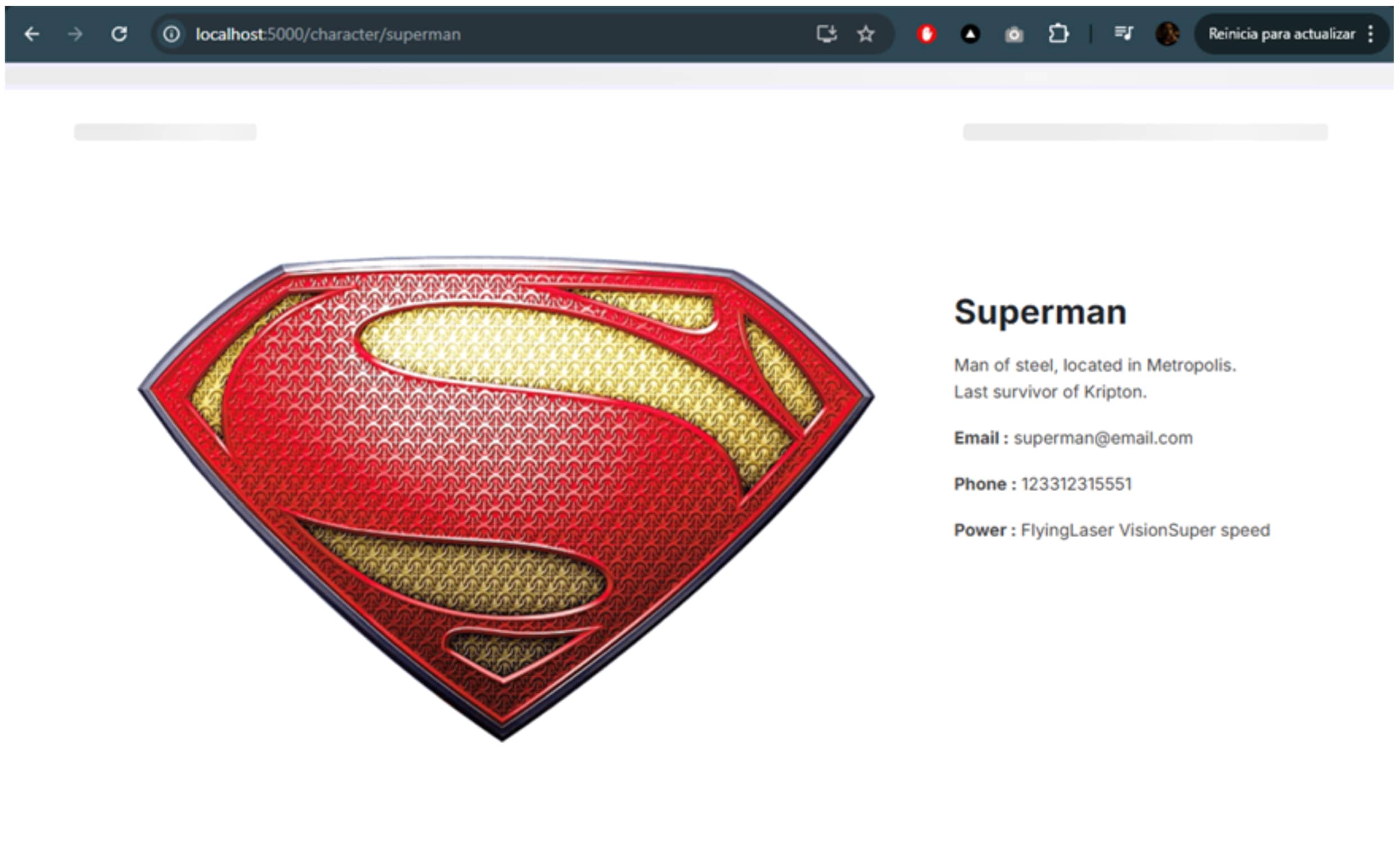Screenshot of assets in Contentstack