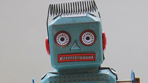 Vintage toy robot