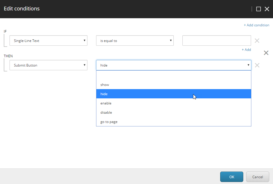 Sitecore Forms Conditions