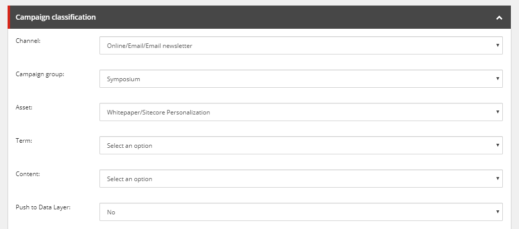 Sitecore campaign activity