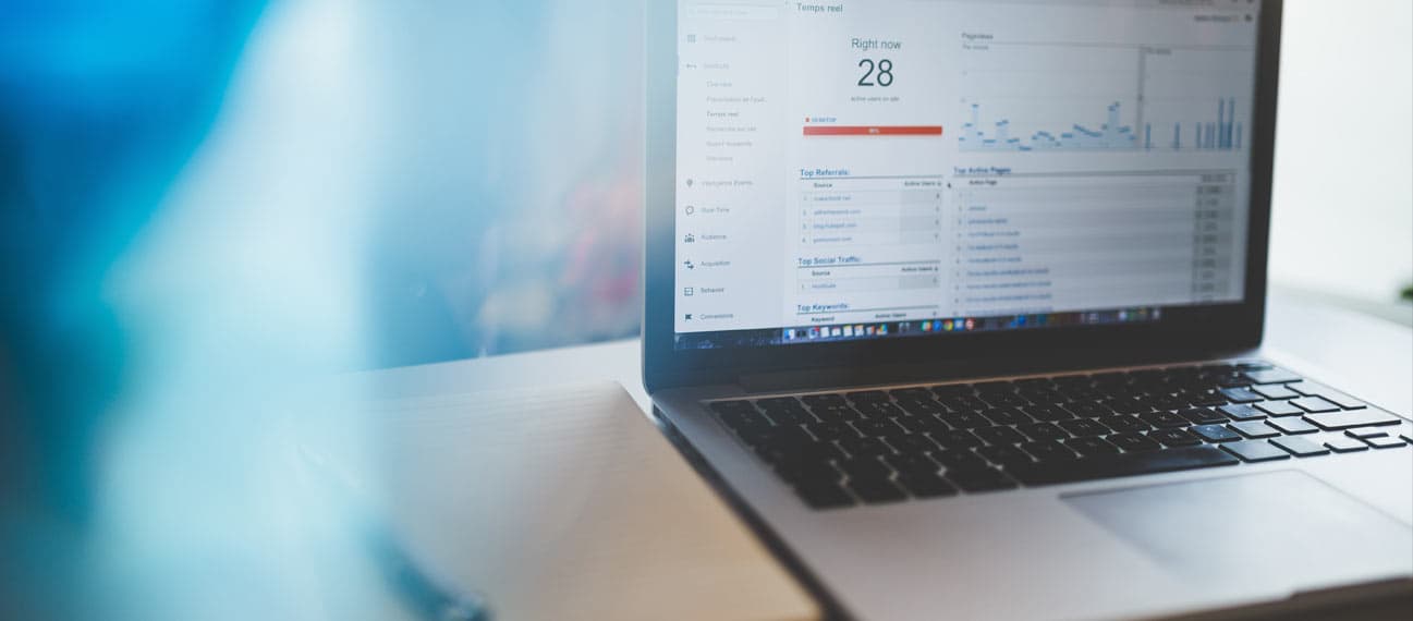 marketing analytics on laptop