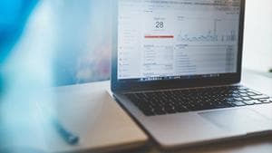 marketing analytics on laptop