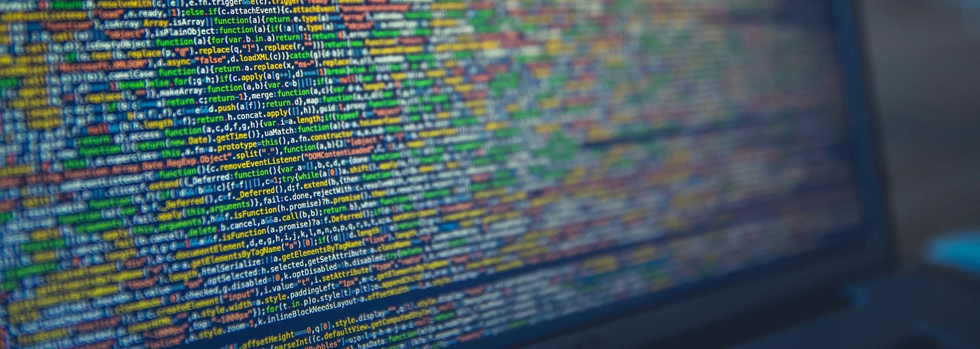 computer code on screen