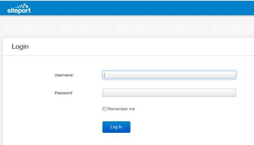 Siteport login
