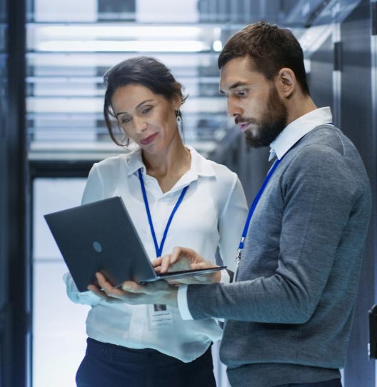 A man and woman planning their Sitecore migration